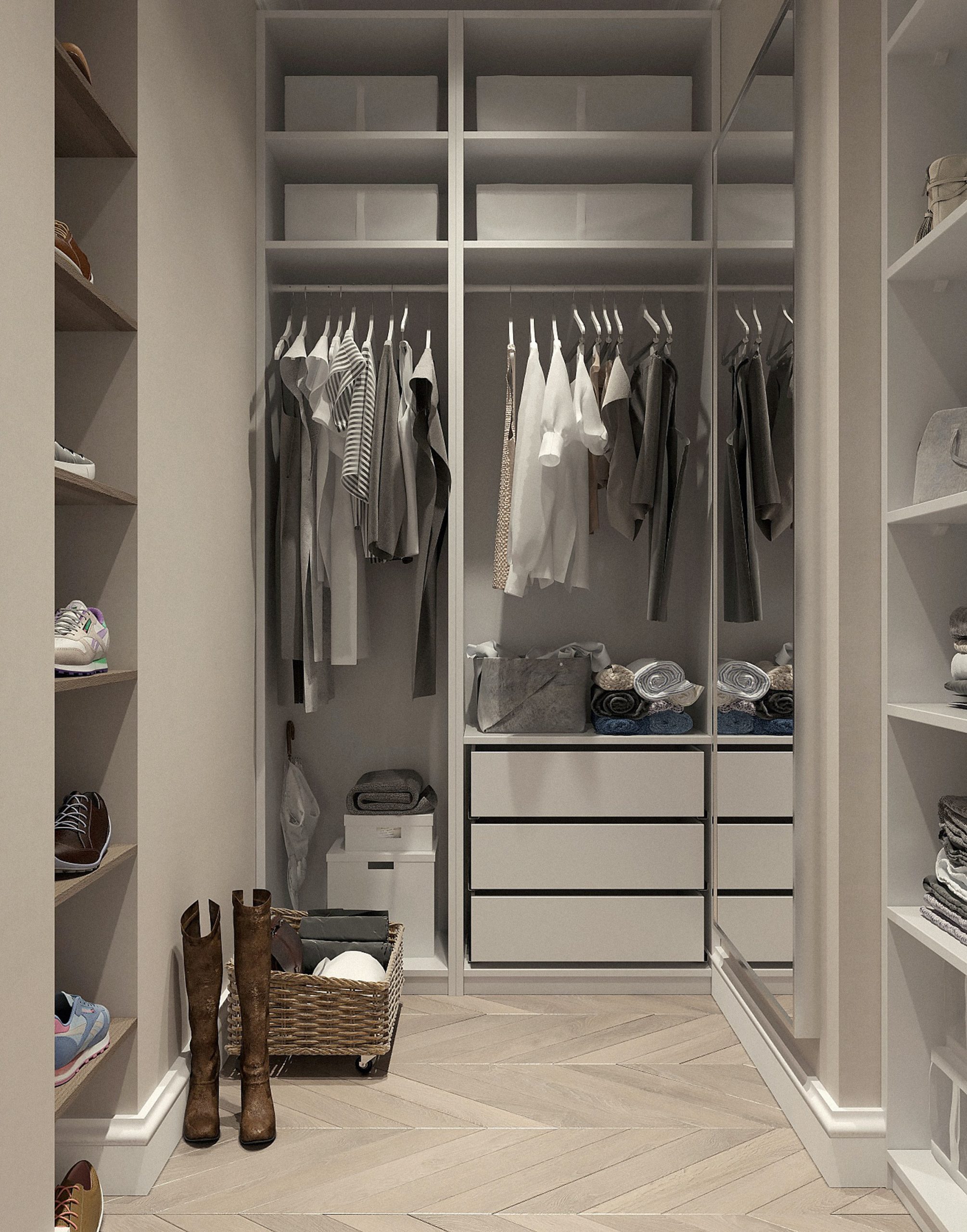 White closet